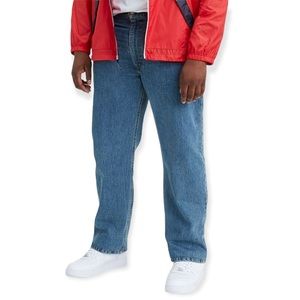 LEVI’S Mens 505 Jeans Medium Wash Regular Straight Leg 34” Inseam Big & Tall